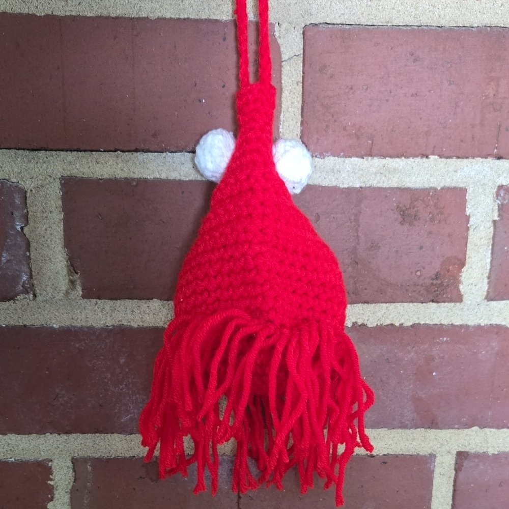 Crochet Hanging Car Charm Air Plant Holder Cute Boho Organizer Handmade One Only - Picture 3 of 5
